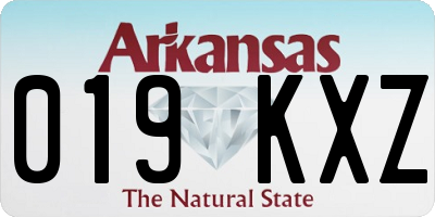 AR license plate 019KXZ