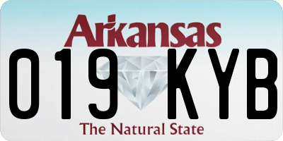 AR license plate 019KYB