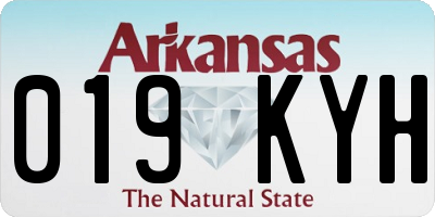 AR license plate 019KYH