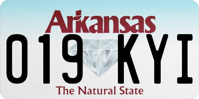 AR license plate 019KYI