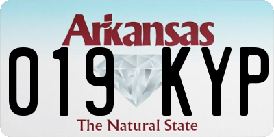 AR license plate 019KYP