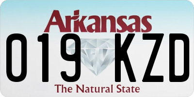 AR license plate 019KZD