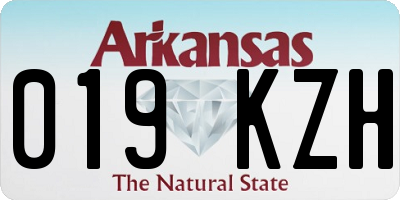 AR license plate 019KZH