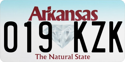 AR license plate 019KZK