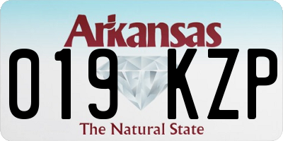 AR license plate 019KZP