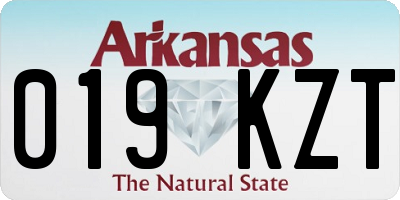 AR license plate 019KZT