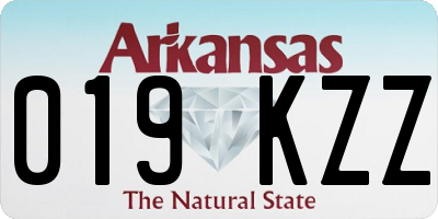 AR license plate 019KZZ