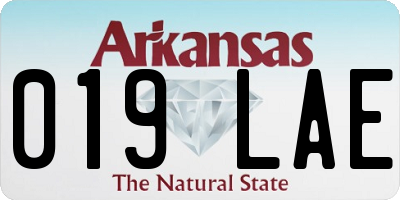 AR license plate 019LAE