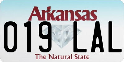 AR license plate 019LAL