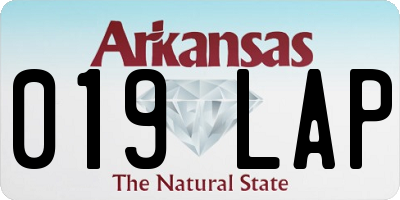 AR license plate 019LAP