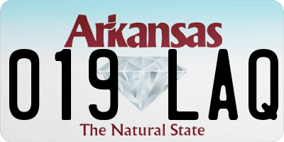 AR license plate 019LAQ