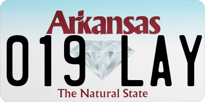 AR license plate 019LAY