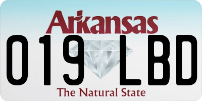 AR license plate 019LBD