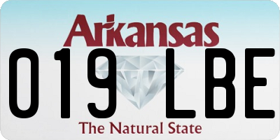 AR license plate 019LBE