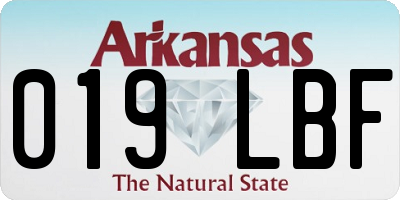 AR license plate 019LBF