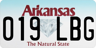 AR license plate 019LBG