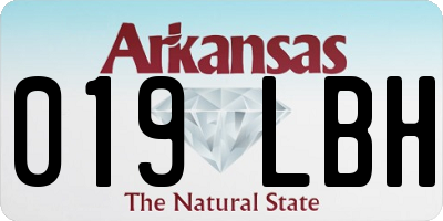 AR license plate 019LBH