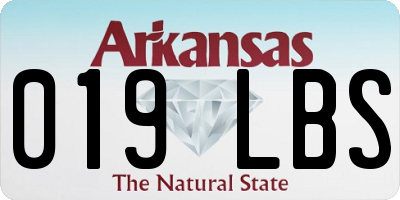 AR license plate 019LBS