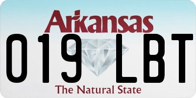 AR license plate 019LBT