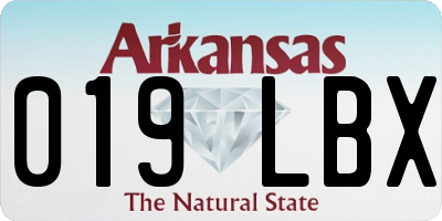 AR license plate 019LBX