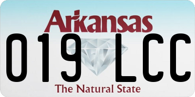 AR license plate 019LCC