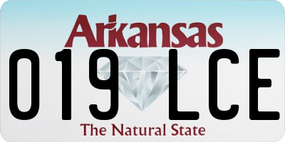 AR license plate 019LCE