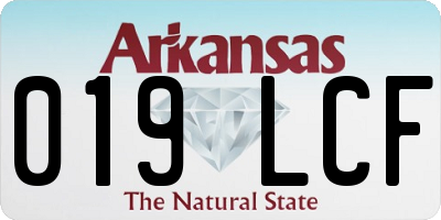 AR license plate 019LCF
