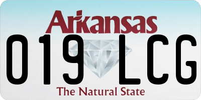 AR license plate 019LCG