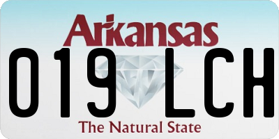 AR license plate 019LCH