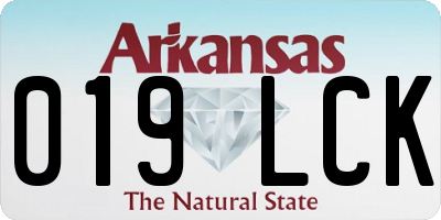 AR license plate 019LCK