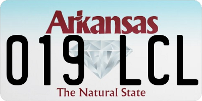 AR license plate 019LCL