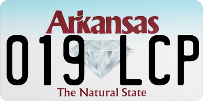 AR license plate 019LCP