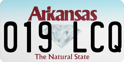 AR license plate 019LCQ