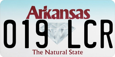 AR license plate 019LCR