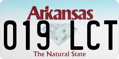 AR license plate 019LCT