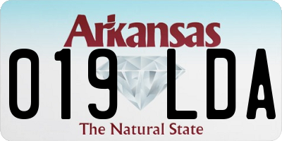 AR license plate 019LDA