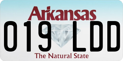 AR license plate 019LDD