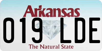 AR license plate 019LDE