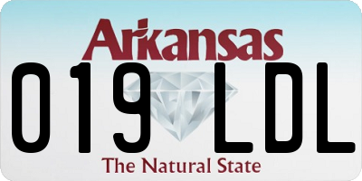 AR license plate 019LDL