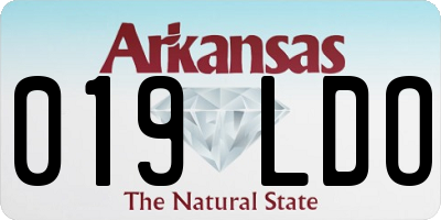 AR license plate 019LDO