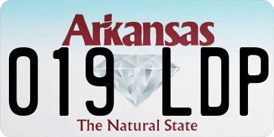 AR license plate 019LDP