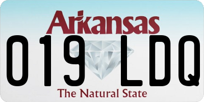 AR license plate 019LDQ