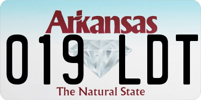 AR license plate 019LDT