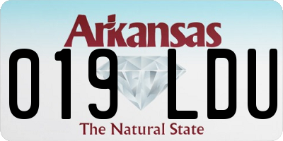AR license plate 019LDU