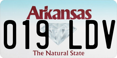 AR license plate 019LDV