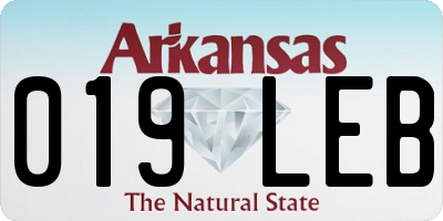 AR license plate 019LEB