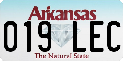 AR license plate 019LEC