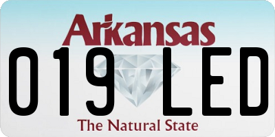 AR license plate 019LED