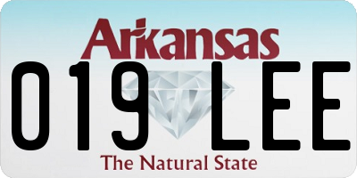 AR license plate 019LEE