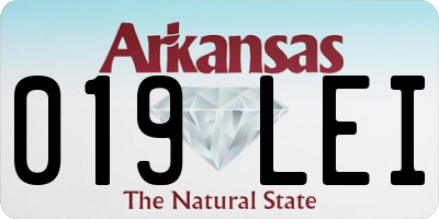 AR license plate 019LEI
